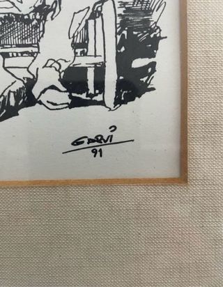 DIBUJO ORIGINAL JOSE ANTONIO DE HUESCAR -GARVI-