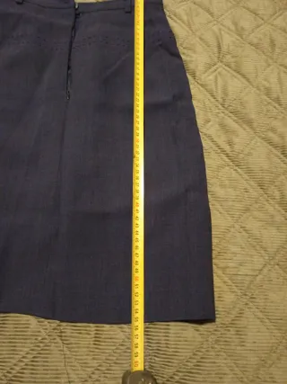 Falda azul de poliéster