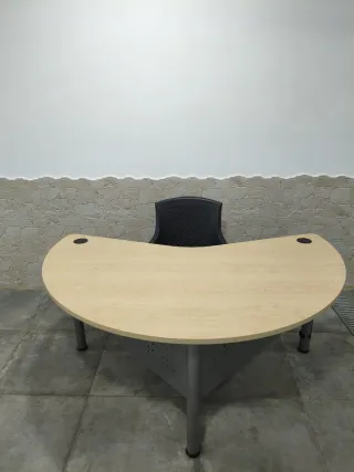 Mesa de escritorio oficina estudio madera metal