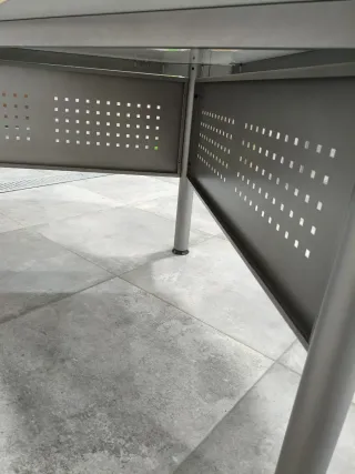 Mesa de escritorio oficina estudio madera metal