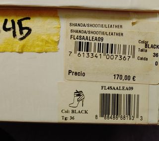 Botines Guess Negros Talla 36 con Hebillas