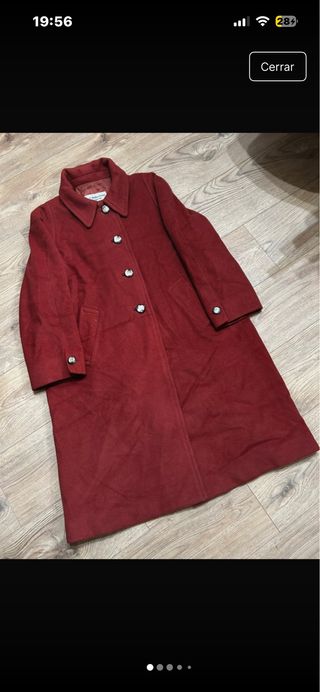 Abrigo clásico C. Ibañez Ursua Rojo Talla L