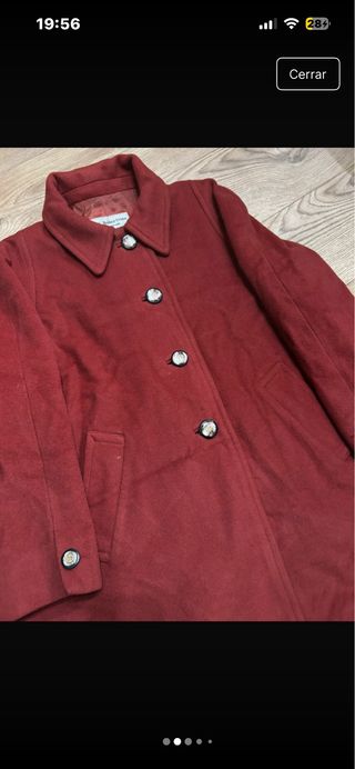 Abrigo clásico C. Ibañez Ursua Rojo Talla L