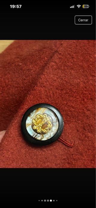 Abrigo clásico C. Ibañez Ursua Rojo Talla L