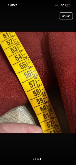 Abrigo clásico C. Ibañez Ursua Rojo Talla L