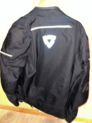 Chaqueta Moto Negra Blanca Amarilla Talla XL