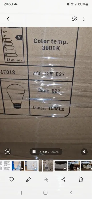 Lote 60.000+ Bombillas LED DT 60W