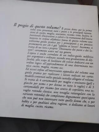 libro vintage Punto per Punto Filo per Filo