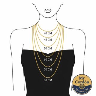 Cadena Oro 18K Mujer Cordón Salomónico Fina 2mm