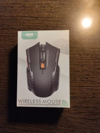 Ratón Inalámbrico USB Negro y Rojo