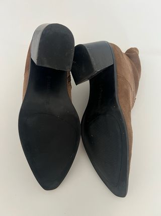 Botín piel Stradivarius T.38 tacón 7cm