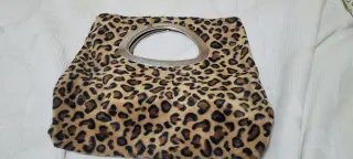 Bolso de mano estampado leopardo