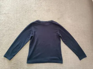 Maglietta Blu Manica Lunga Wild Nature 9 anni