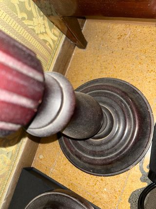 Coppia portavasi in legno
