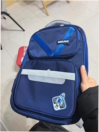 Mochila Escolar WEILONG Azul Niños