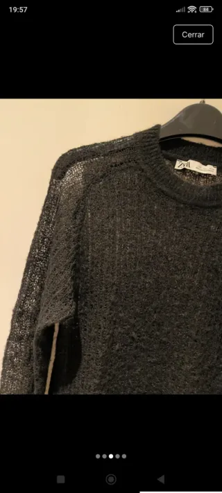 Jersey Zara negro calado