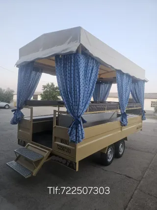 Remolque Carriola con toldo y cortinas