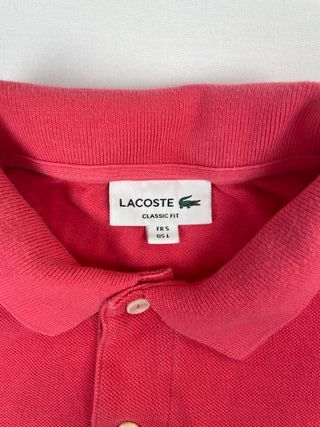 Lacoste Polo Shirt Classic Red Cotton Vintage