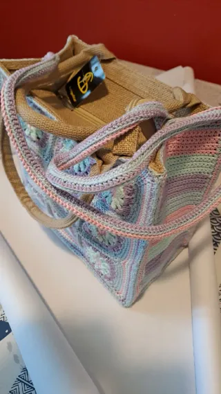 Borsa uncinetto fatta a mano