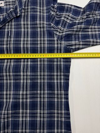 Camisa Barbour cuadros azul y blanco
