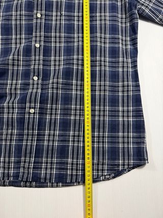 Camisa Barbour cuadros azul y blanco