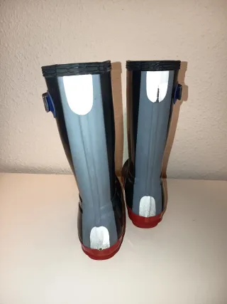 Botas de agua Hunter azul y rojo talla29