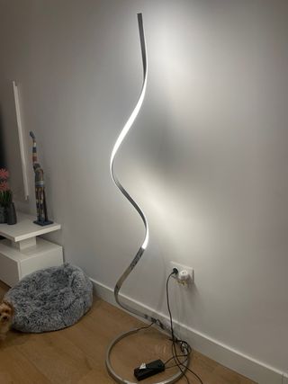 Lámpara Mantra 5001 Plata y Blanca