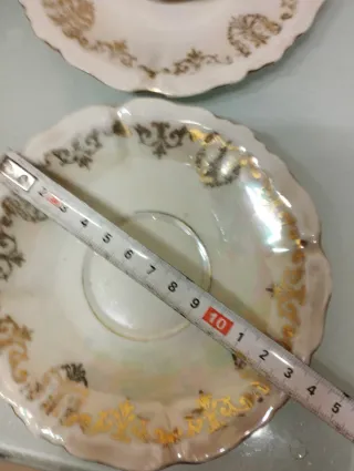 Juego de café Limoges porcelana y oro