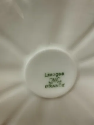 Juego de café Limoges porcelana y oro