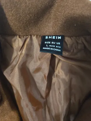 Abrigo marrón tela suave