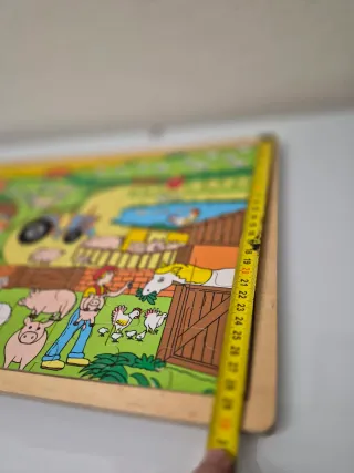 Puzzle Madera Granja Niños
