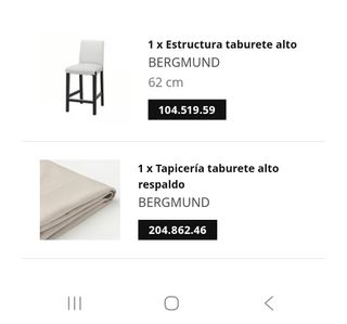 Fundas IKEA BERGMUND HALLARP Beige