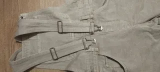 Peto Vaquero Pull&Bear Talla XS Color Crema