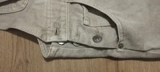 Peto Vaquero Pull&Bear Talla XS Color Crema