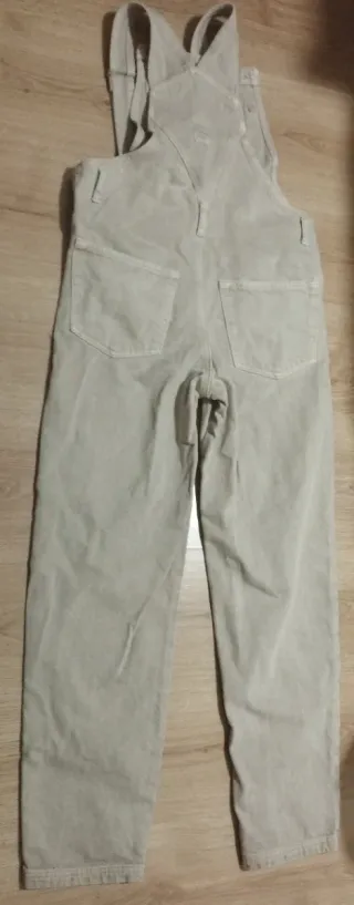 Peto Vaquero Pull&Bear Talla XS Color Crema