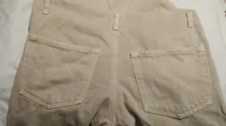 Peto Vaquero Pull&Bear Talla XS Color Crema