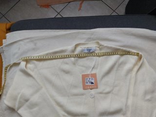 Cardigan Wiya Beige  panna Taglia Unica Nuovo