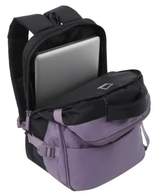 Mochila Totto Viaje Negra y Morada