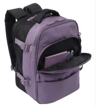 Mochila Totto Viaje Negra y Morada