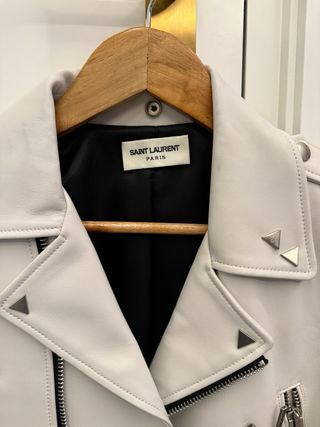 Chaqueta Piel Blanca