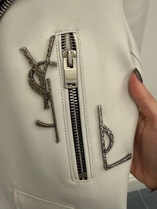 Chaqueta Piel Blanca