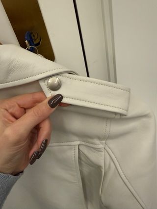 Chaqueta Piel Blanca