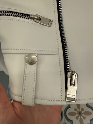 Chaqueta Piel Blanca