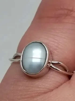 Anillo Plata 925 Perla Cultivada