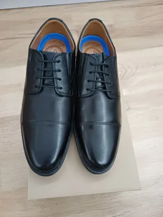 Zapatos de vestir Clarks cuero negro T41.5