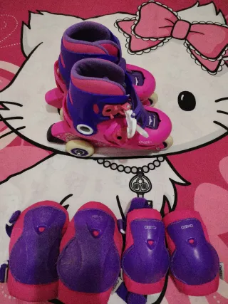 Patines y protecciones niña