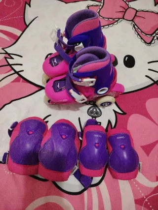 Patines y protecciones niña