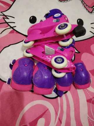 Patines y protecciones niña