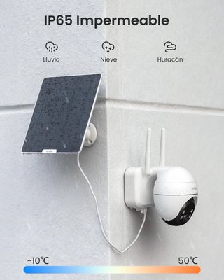Cámara de seguridad con placa solar y wifi