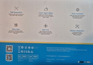 Cámara de seguridad con placa solar y wifi